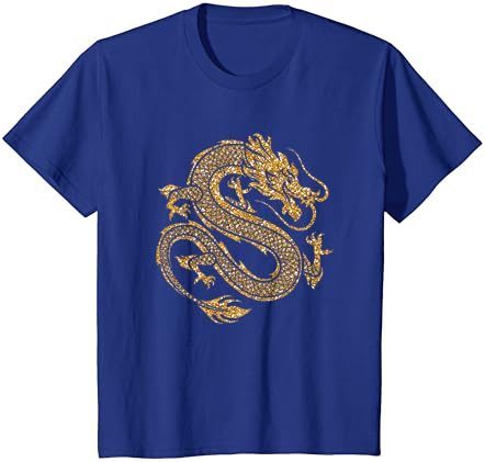 Símbolo tradicional de dragão chinês de camiseta de poder e força