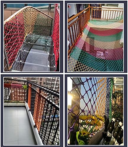 Awsad Color nylon líquido de varanda barreira de escada de barreira de queda Rede de segurança para crianças para crianças