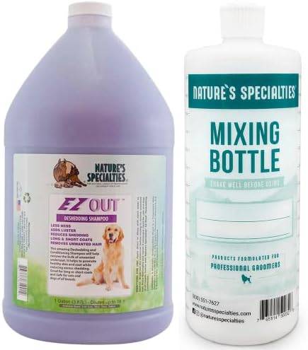 Especialidades da natureza misturando garrafas e shampoo de cachorro Pacote de concentrado, fácil de ler medições misturando garrafa