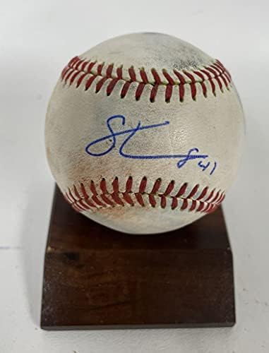 Griffin Canning Assinou Game Autografado usou a Major League Baseball - Hologramas Coa Matching