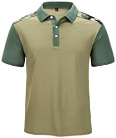 Camisas táticas de Zity para homens camisas de golfe militares de manga curta com colares de camiseta do exército