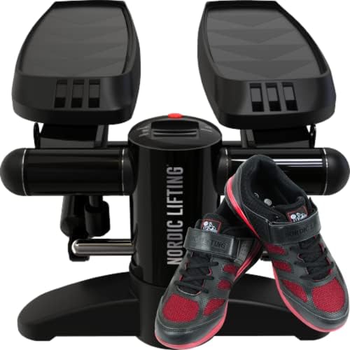 Mini Stepper - pacote preto com sapatos Venja Tamanho 8 - vermelho preto