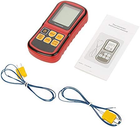 Houkai GM1312 Termômetro digital Testador de ferramentas de diagnóstico de temperatura dupla de canal para k/j/t/e/r/s/n termopar com luz de fundo LCD