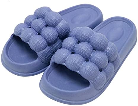 RBCULF Flipers de bolha fofos para mulheres e homens, plataforma de conforto suave do casal Slippers de dedão dos pés deslizantes em slides
