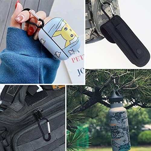 12pcs pequenos clipes de carabiner, clipes multifuncionais de gancho de primavera, clipes de caribeener, gancho de aço inoxidável,