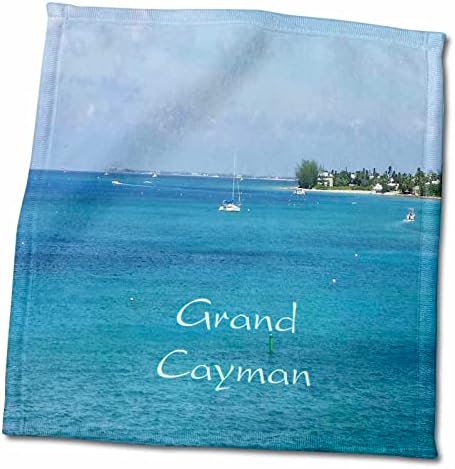 Imagem 3drose do porto de Georgetown Grand Cayman com barcos - toalhas