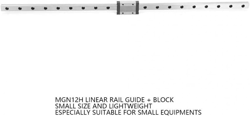 Guia linear MGN12H Black Miniatura Linear Rail Guia12mm Largura + Slide Block Linear
