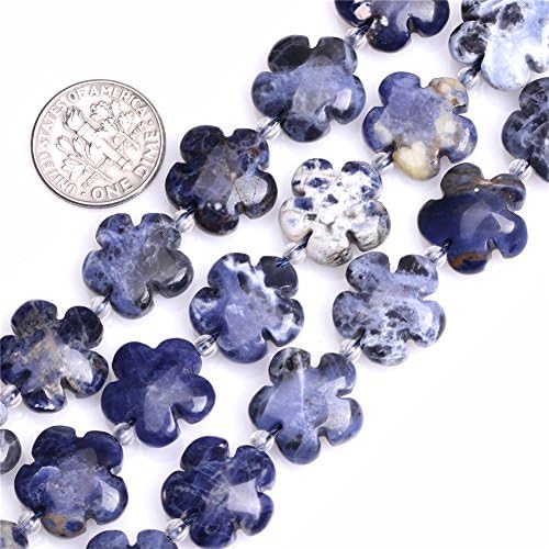Contas de ágata de renda louca para jóias que produzem pedras preciosas naturais semi preciosas flores de 15 mm 15 Joe