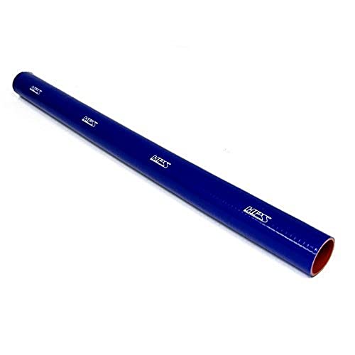 HPS HTST-3F-187 Blue Alta temperatura de 4 camadas de silicone reforçado Mangueira de tubo de resfriamento, pressão máxima de 30 psi, comprimento de 3 ', 1-7/8 , azul