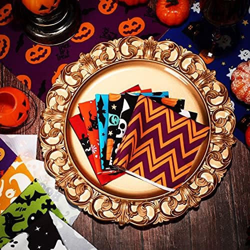 12 peças Halloween Fabure pacotes Halloween Tema de costura artesanal FATO FAT TATCHOWN TABOR