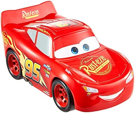 Disney Cars Toys Track Talkers Lightning McQueen, 5,5 pol e autênticos personagens de filmes favoritos Veículos de efeitos sonoros, presente divertido para crianças de 3 anos ou mais