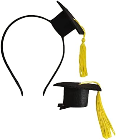 ABAODAM 2PCS Graduação Headwears Hat Hat Cabine