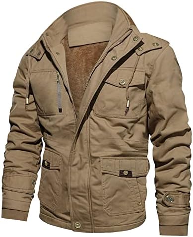 XXBR Men's Winter Cargo Jackets Casual Espalhar
