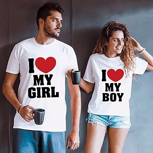 Homens do dia dos namorados camisetas de amor macias de amor imprimido o pescoço de manga curta tops casuais camiseta masculina