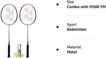 Yonex B-350 e 1 tubo de Mavis Shuttlecock Badminton Combo Set