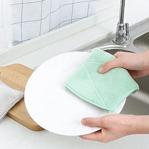 Toalhas de girassol para cozinha 10pcs A limpeza de cozinha absorve água e não perde cabelos e engrossa a toalha de toalha