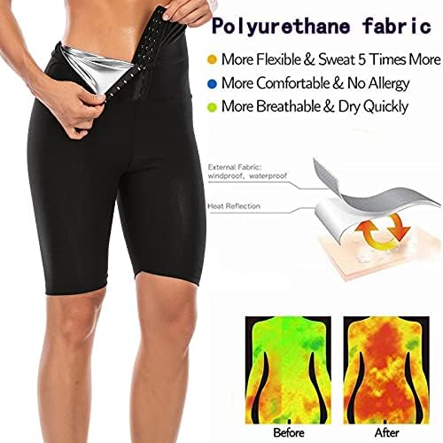 Mulheres Zitiany Sweat Elastic Treiner Trainer Tummy Control Fitness Perditings shorts femininos/calças médias/longas