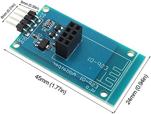 DIGIYES 3PCS ESP8266 Módulo de adaptador Wi-Fi sem fio Wi-Fi Serial 3.3V 5V Compatível para Arduino