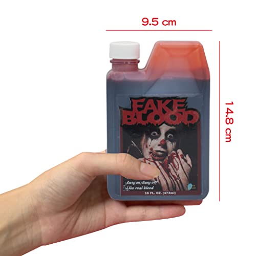 Color Master Fake Blood Washable （16fl oz) Looks & Flow como Vampiro Real de Halloween de Halloween
