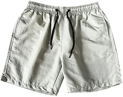Homens ativos shorts clássicos shorts de praia de verão clássicos com cintura elástica e bolsos