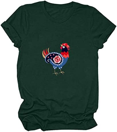 Tshirts impressos de frango vintage Mulheres moda camisetas engraçadas camisetas casuais camisetas de manga curta