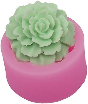 Presente das mães do molde de molde de flor 3D PEONIA DO DIA DO DIA DO MOTER - MOLD SILICONE PARA VELA, SOAPO, Decoração de bolo de