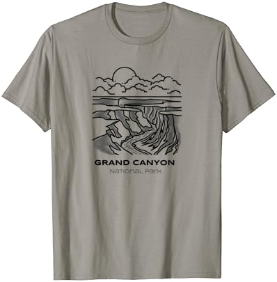 T-shirt de caminhada do Parque Nacional Grand do Grand Canyon vintage