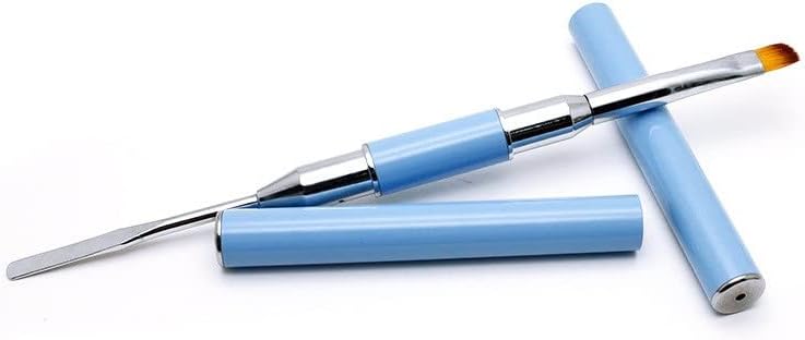 LEPSJGC Brush de unhas duplas Brush Spatula Metal Taint Desenho de revestimento francês Ferramentas de caneta de caneta de construtores de fabricante