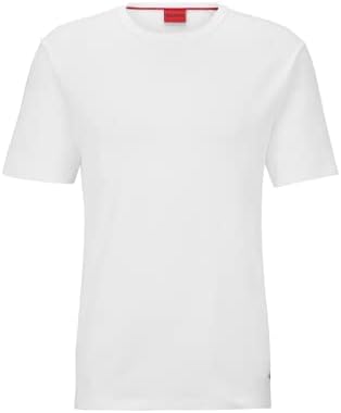 Camiseta de manga curta de gola de gola curta de Hugo Men Men Men