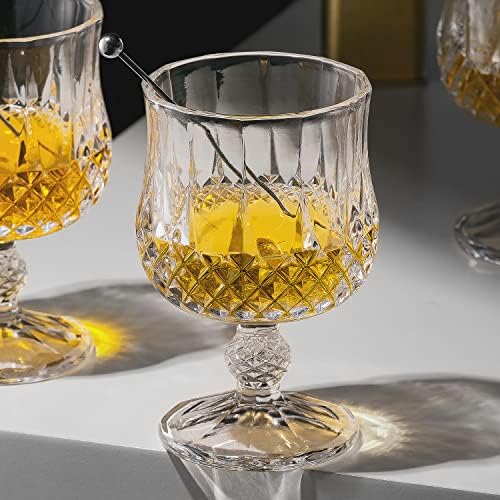 Copos de copos de martini de 4 a 8 oz coquetéis de coquetéis - Máquina criada com copos de vinho de cristal com caule, coquetel elegante