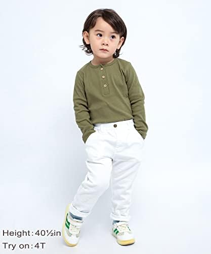 Enfants chérris criança henley camisa meninos de manga longa camisas de 2 a 7 anos