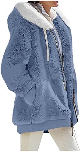 Jaquetas longas de foviguo para mulheres com moda e manga comprida e clássica Jaqueta de trabalho de inverno Mulheres de plus size