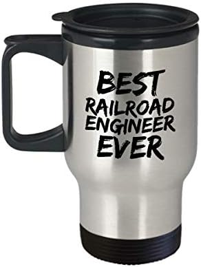 Engenheiro de ferrovia Travel Caneca Melhor Estrada Ferroviária Ever Evernation Presente para colegas de trabalho Novidade da vômito