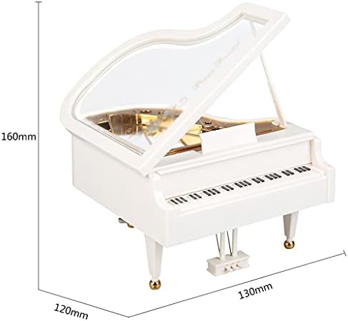 SFMZCM PIANO ROMACTER PIANO Caixa de música Ballerina Caixas musicais Decoração Home Birthday Wedding Gift (cor: OneColor, tamanho