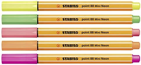 FineLiner - Stabilo Point 88 Mini - Carteira de 12 - cores variadas