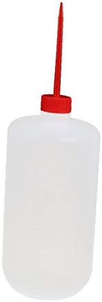 X-Dree 1000ml Plástico Squeeze Red Bico Squeeze Garrafa de óleo Industrial Dispensing Oil (novo Lon0167 1000ml Plástico