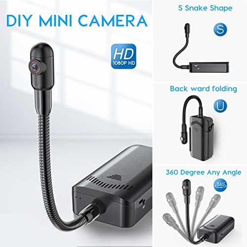 Câmera escondida de espião sem fio de mini-segurança Wi-Fi para um gravador de vídeo 1080p de vídeo externo com pequenas