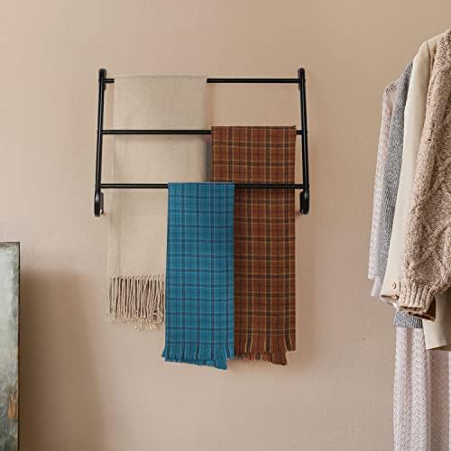 Toalha de toalha do banheiro Montagem de parede de parede escada Barra