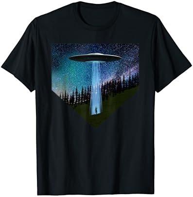 T-shirt de Espaço Sideral da Conspiração Espaços Externa de OVNIs Voador
