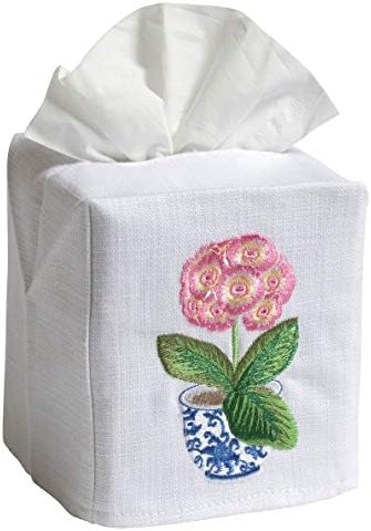 Tampa de caixa de lenços de papel de lida Jacaranda, tamanho único, branco