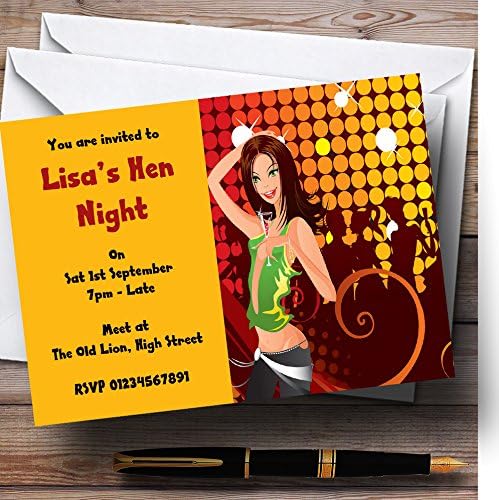 Night Night Out Hen Personalizou Hen Do Night Party convites