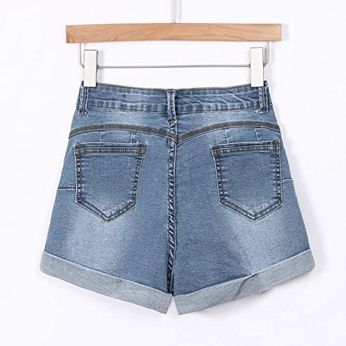 Mulheres juniores com cintura baixa lavada sólida mini jeans jeans calças shorts shorts aprimorados por jeans shorts jeans
