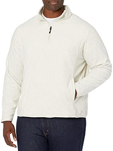 Essentials Men Quarter-Zip Polar Fleece Jacket
