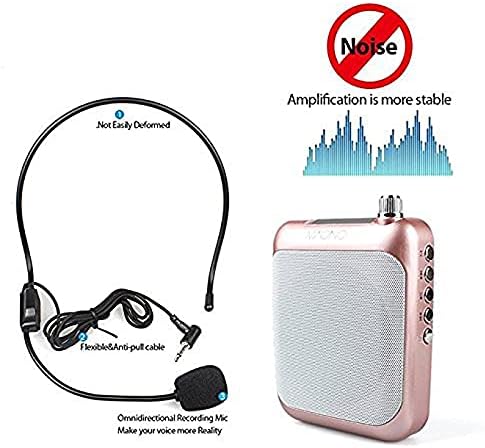 Amplificador de voz CXDTBH MEGAPHONE MIRGOOSTO MINI PORTÁRIO PORTÁVEL MICL MIC com FM para guias turísticos de professores