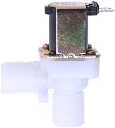 Válvula solenóide de água plástica de beduan normalmente fechada, cotovelo masculino de 1/2 g de DC 24V para a parte de substituição