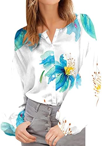 Camisa de outono para mulheres 2023 Novo manga de bolha solta feminina Moda Butterfly Flor Flel Women Athletic T