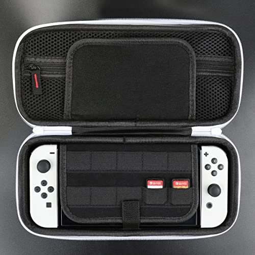 MEFFORT INC CASE COMPATÍVEL DE CASE COM NINTENDO MODELO OLED & SWITCH, Caixa de transporte à prova de choque protetora