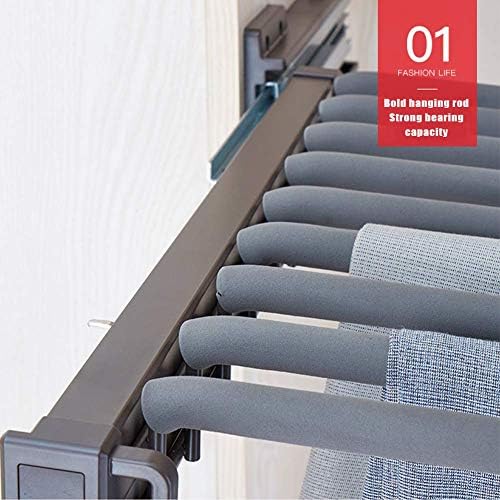 Guangming - calça lateral rack, pegue o rack de calças com haste de suspensão não deslizante, calças de calças armários