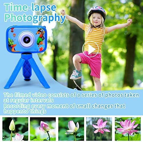 Câmera infantil- câmera de 40MP para crianças com tela grande de 2,4 polegadas, câmeras de vídeo digital de 1080p