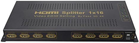 1x16 Splitter HDMI.SUPPORT 3D ENTRADA DE SINAL HDMI 4K 4K.